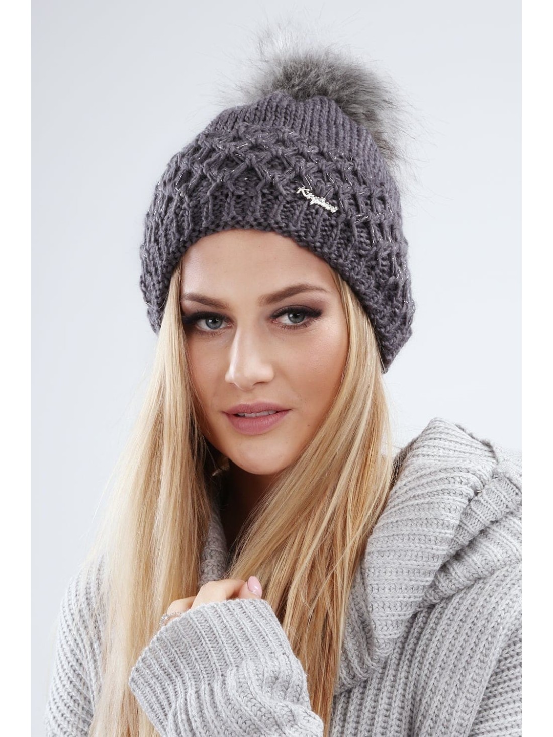 Graphite winter hat C14 - Online store - Boutique